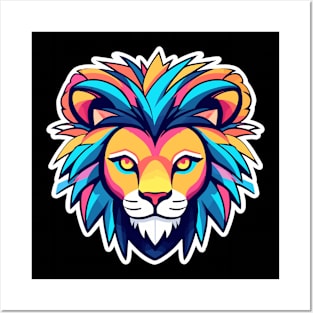 Lion Illustration Posters and Art